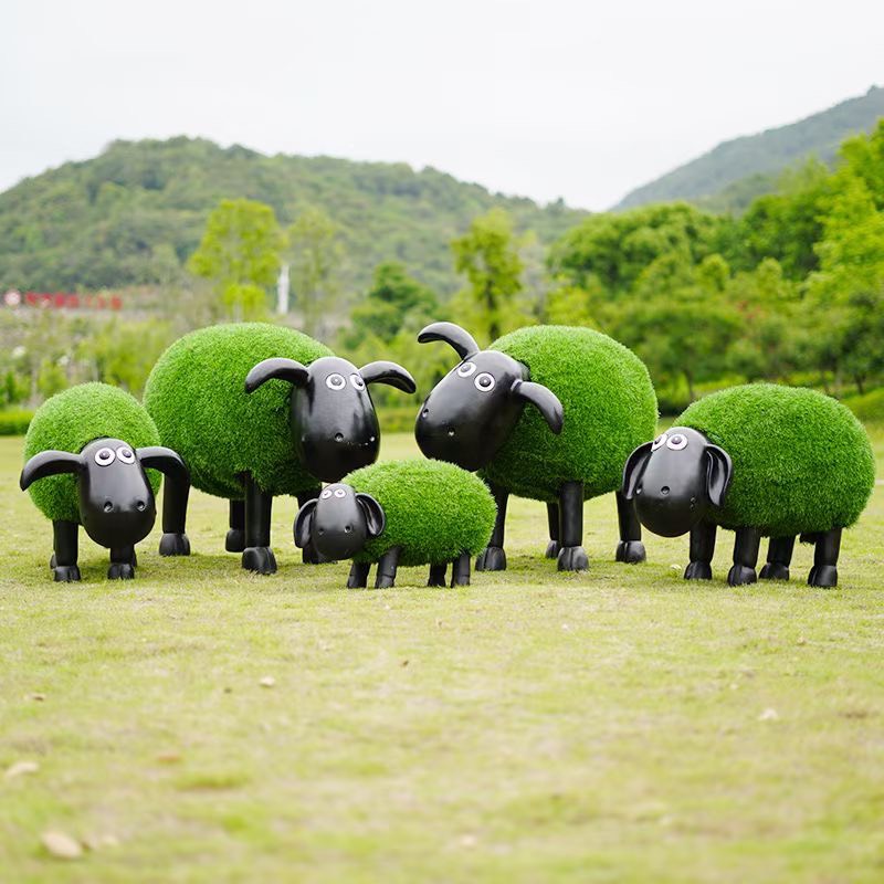可愛羊家族 戶外系列雕塑